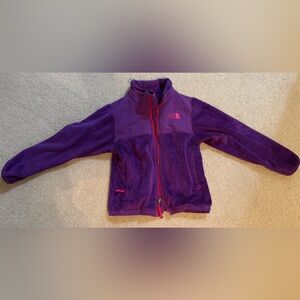 The North Face Kids Fleece Jacket in Purple and Red